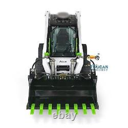 LESU Assembled 1/14 Metal Wheeled Skid-Steer RC Hydraulic Loader Aoue LT5H Light