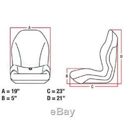 Lgt125bl New Universal Fit Seat For Bobcat Skid Steer Loaders, Excavator