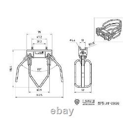 Metal Hay Clamp for LESU 1/14 Aoue LT5 LT5H Skid Steer RC Hydraulic Loader DIY