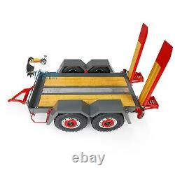 Metal Trailer Plate DIY For 1/14 Scale LESU Skid Steer Hydraulic Loader RC Model