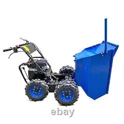 Mini Dumper Power Barrow PayLoad 500kg Load Petrol 196cc 4 Wheel Drive Hyundai