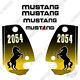 Mustang 2054 Decal Kit Skid Steer Replacement Stickers 3m Vinyl