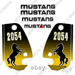 Mustang 2054 Decal Kit Skid Steer Replacement Stickers 3M Vinyl