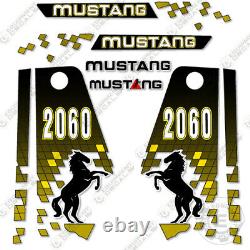 Mustang 2060 Decal Kit Skid Steer Replacement Stickers 3M Vinyl