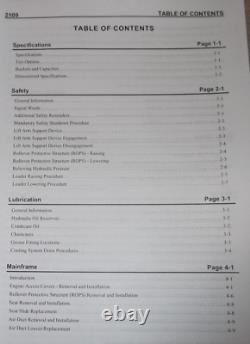 Mustang 2109 Skid Steer Loader Service Shop Repair Manual Book 917229