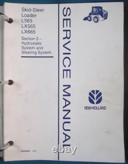 NEW HOLLAND L565 Lx565 LX665 SKID STEER SERVICE SHOP REPAIR MANUAL BOOK OEM