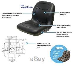 New Camo HIGH BACK SEAT with Slide Track Kit for Case Skid Steer Loader Made USA