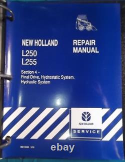 New Holland L250 L255 Skid Steer Service Shop Repair Workshop Manual