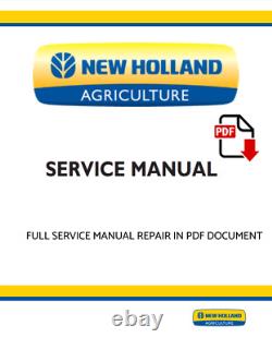 New Holland LS160 LS170 Skid Steer Loader Repair Service Manual 87036983