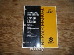 New Holland LS180 LS190 Skid Steer Loader Hydraulic Shop Service Repair Manual