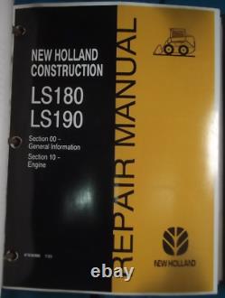 New Holland Ls180 Ls190 Skid Steer Loader Service Shop Repair Workshop Manual