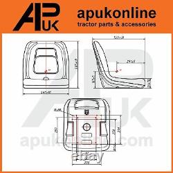 Pan Seat in Yellow Digger Dumper Mini Excavator Plant for JCB Bobcat Skid Steer