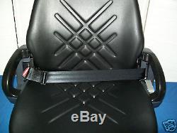 Premium Integrated Suspension Seat, Hip Restraints, Document Holder, Forklift #ea