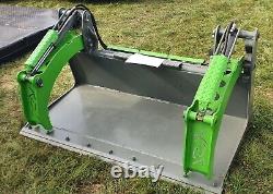 RSL HD Skid Steer Bucket with grabs can be made to fit tractor or telehandler