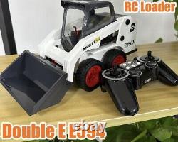 Remote control operated toy skid steer