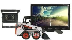 SKID STEER BOBCAT Backup Camera + Monitor 12V 24V SKIDSTEER NO BRACKET OR ARM