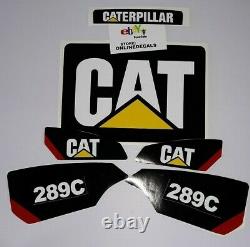 SKID STEER CATERPILLAR CAT DECAL 289c STICKER SET Fast Free shipping
