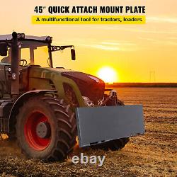 Skid Steer Quick Tach Attachment Mount Plate & Conversion Adapter Latch Box 3/8