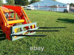 Skid Steer TRIPLE Bale Spear Attachment 3 x 39 Prong CAT-M Hay Bale Handler