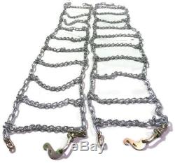 Skid Steer Uni-loader Tire Chains twist link hardened 12-16.5 12X16.5