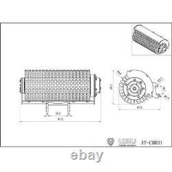 Sweeper Brush Cleaner For 1/14 Scale LESU Hydraulic Skid Steer RC Loader Model