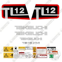 Takeuchi TL 12 Skid Steer Decal Kit Equipment Decals TL12 TL-12