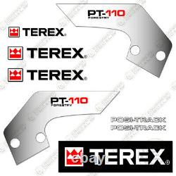 Terex PT110 Decal Kit Skid Steer Sticker Replacements PT 110 7 YEAR VINYL