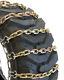 Titan Chain Skid Steer / Loader Square 2-link Spacing Tire Chains Fits 10x16.5