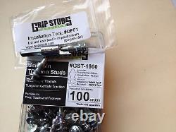 Tractor Loader Rubber Tire Studs Gripstuds Skid Steer #1800 Grip Studs 150p Tool