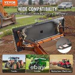 VEVOR 1/4 Skid Steer Attachment Plate Skid Steer Mount Quick Attach Plate