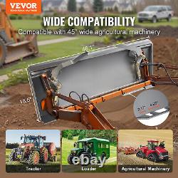 VEVOR 3/8 Skid Steer Attachment Plate Universal Mount Plate for Kubota Bobcat