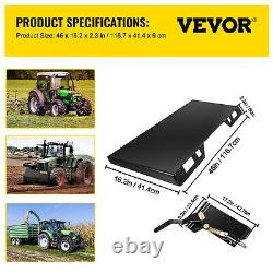 VEVOR Skid Steer Quick Attachment Plate & Conversion Adapter Latch Box 1/4