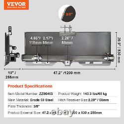 VEVOR Universal 3-point Skid Steer Plate 3/8 Skid Steer Attachment Plate