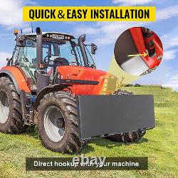 VEVOR Universal Quick Attach Mounting Skid Steer Mount Plate 0.47for Tractor