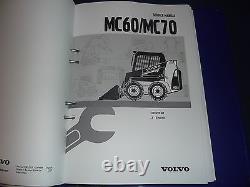 Volvo Mc60 Mc70 Skid Steer Loader Service Shop Repair Manual Book