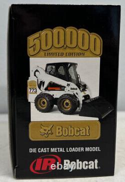 1/25 Bobcat 773 Chargeur Fin Skid Steer Gold 500 000 Edition Limitée Diecast Nouveau