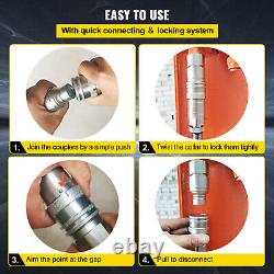 12 ensembles de coupleurs rapides hydrauliques à face plate NPT 1/2\ pour mini-chargeuse Bobcat