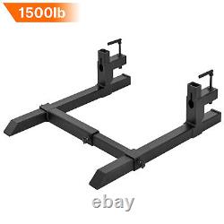 1500lb 43 Tracteur Clamp sur Fourche Palette Avec Barre Stabilisatrice Chargeur Compact Lourd