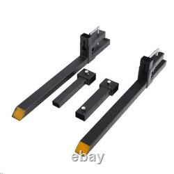 2PCS Pinces à palettes 1500lbs Pour Chargeur de Tracteur Agricole Seau Skid Steer UK