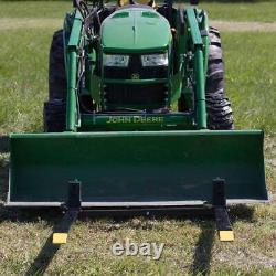 43'' Pince sur les fourches de palette de tracteur Ajustez le godet du chargeur chariot élévateur à fourche barre de direction