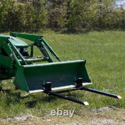 43'' Pince sur les fourches de palette de tracteur Ajustez le godet du chargeur chariot élévateur à fourche barre de direction