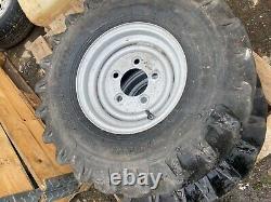 4x Plant Wheel & Pneumatiques 7.00-12 5 Stud Dumper Chargeur Tracteur De Drague 4x4