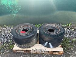 4x Roue pleine Bobcat pneu £450+ TVA Chargeuse Skidsteer 7.00-15 T10 8 goujons Sunbear