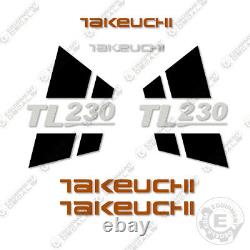 Autocollants d'équipement pour chargeur compact Takeuchi TL230