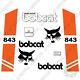 Bobcat 843 Decal Kit Décrochage Décrochage Décrochage 7 Ans Extérieur 3m Vinyl