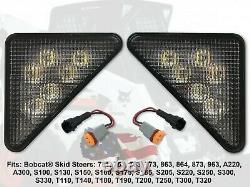 Bobcat Led Headlight Kit Set De 2 Convient Bobcat Pn 7259523, 7259524, 6718042