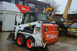 Bobcat S100 Année Chargeurs Compacts Loader 2016 Kubota Diesel 929 Heures £ 10600 + Tva