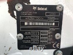 Bobcat S510 Mini Chargeur Avec Godet 2012/3 2393 H £ 14950 + Tva