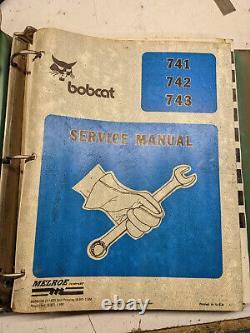 Bobcat Skid Steer Réparation Manuelle De Chargeuse De Service 741 742 743 1987 Livre De Magasin