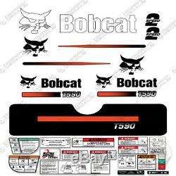 Bobcat T590 Compact Chargeuse Sur Chenilles Decal Kit Skid Steer T590 (rayures Droites)